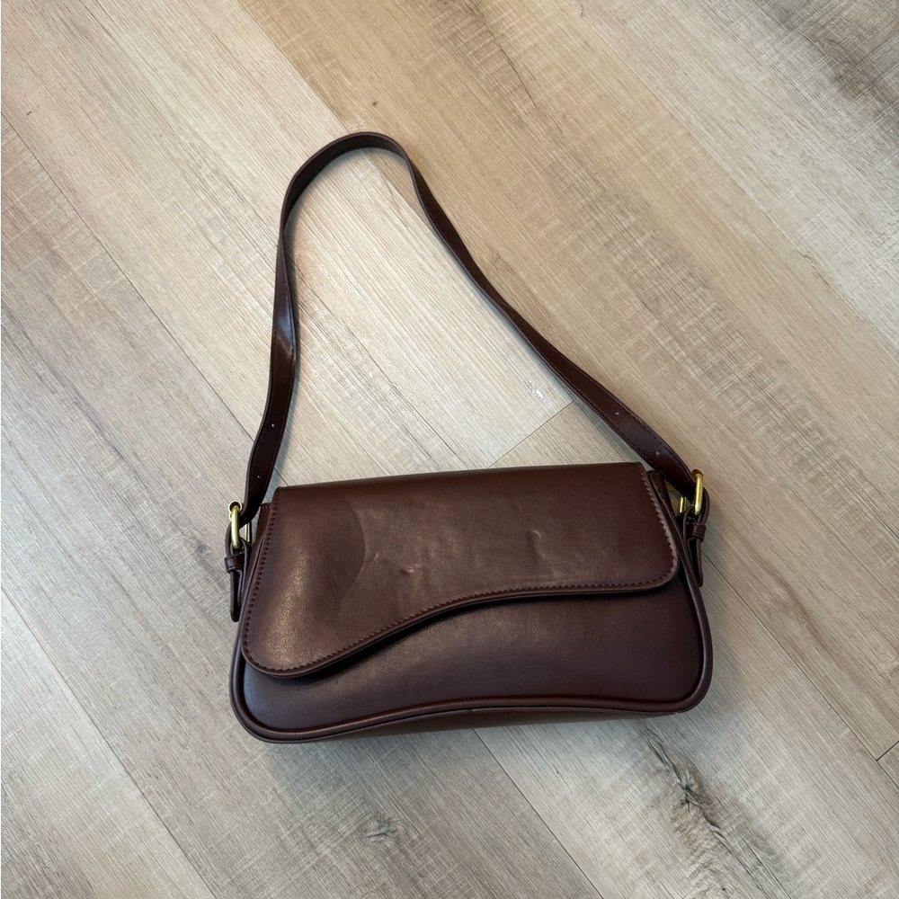 Brown Leather Shoulder Bag